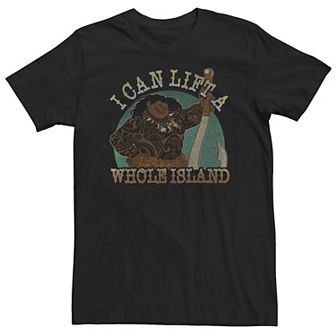 Big & Tall Disney Moana Maui I Can Lift A Whole Island Tee