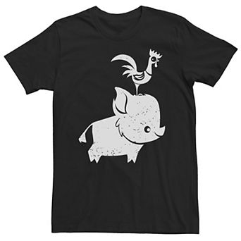 Big & Tall Disney Moana Cute Pua And Heihei Tee
