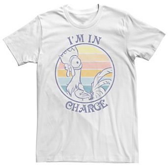 Big & Tall Disney Moana Hei Hei I'm In Charge Sunset Fleece Tee