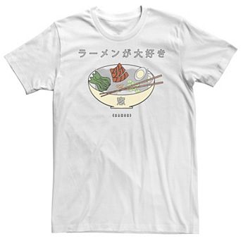 Big & Tall Trendy Love Ramen Bowl Kanji Tee