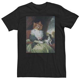 Big & Tall Fifth Sun Vintage Cat And Dog Painting Tee