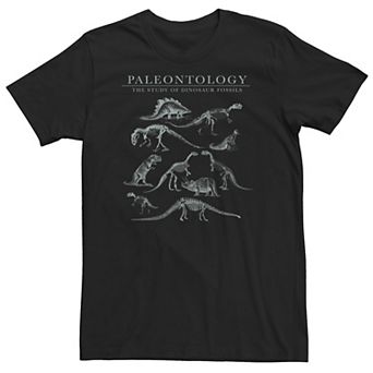 Big & Tall Fifth Sun Paleontology Dinosaur Fossil Collage Tee