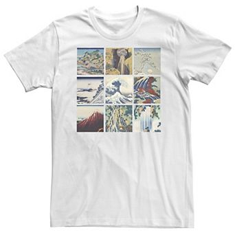 Big & Tall Trendy Japanese Landscape Panels Tee