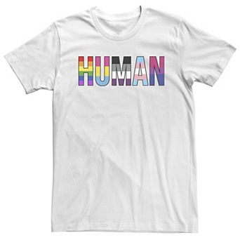 Big & Tall Fifth Sun Human Colorful Text Tee