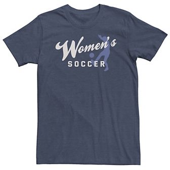 Big & Tall Women's Soccer Silhouette Tee