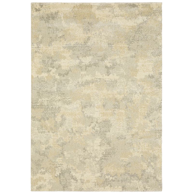 StyleHaven Alden Mottled Abstract Area Rug, Beig/Green, 7X9.5 Ft