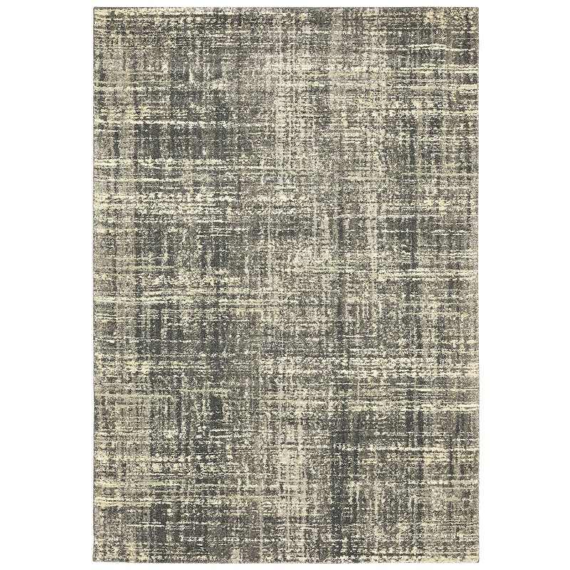 StyleHaven Alden Fading Etchings Area Rug, Black, 8X11 Ft