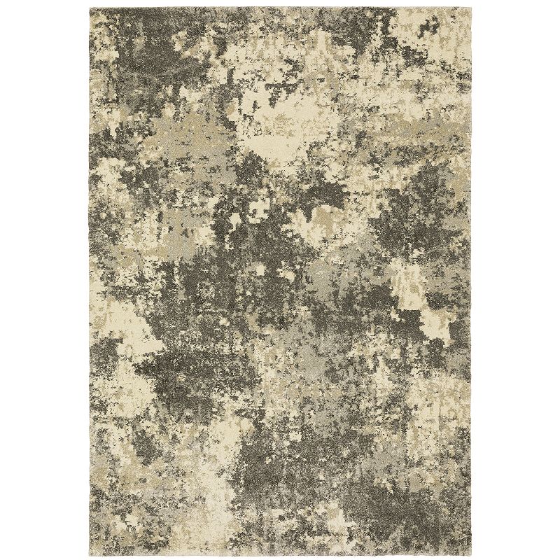 StyleHaven Alden Abstract Marbled Area Rug, Grey, 8X11 Ft