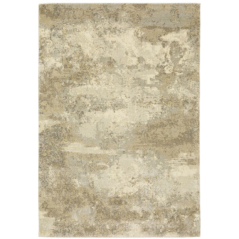 StyleHaven Alden Desert Sands Abstract Area Rug, Yellow, 8X11 Ft