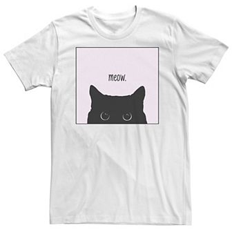 Big & Tall Fifth Sun Meow Black Cat Poster Tee