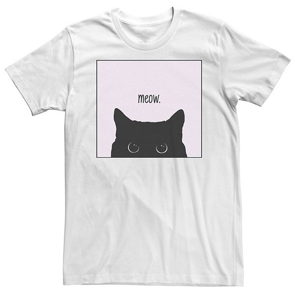 Big & Tall Fifth Sun Meow Black Cat Poster Tee