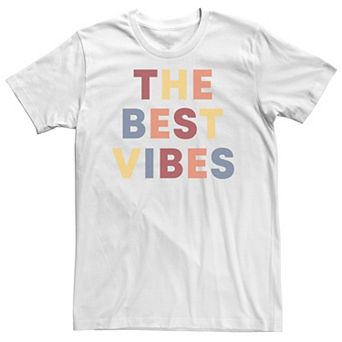 Big & Tall Fifth Sun "The Best Vibes" Colorful Tee