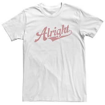 Big & Tall Alright Jersey Style Text Tee