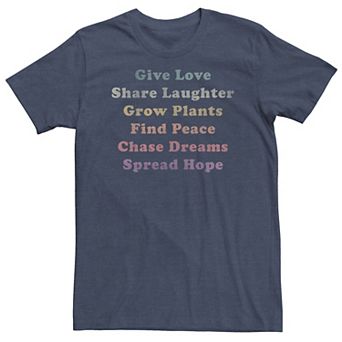 Big & Tall Fifth Sun Positive Words Stack Tee