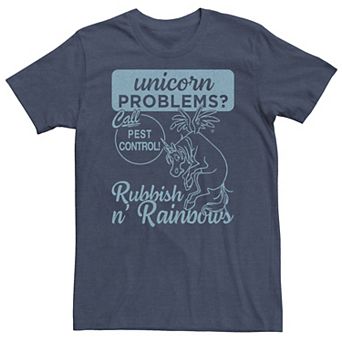 Big & Tall Disney / Pixar Onward Unicorn Problems Call Pest Control Tee