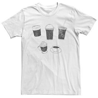 Big & Tall Fifth Sun Coffee Cup Collage Tee