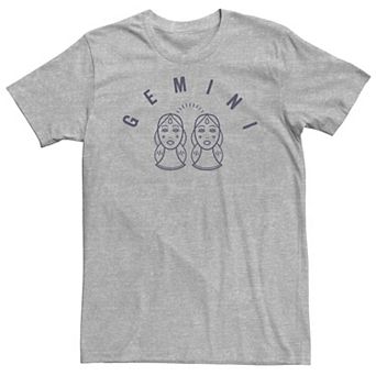 Big & Tall Gemini White Ink Sketch Tee
