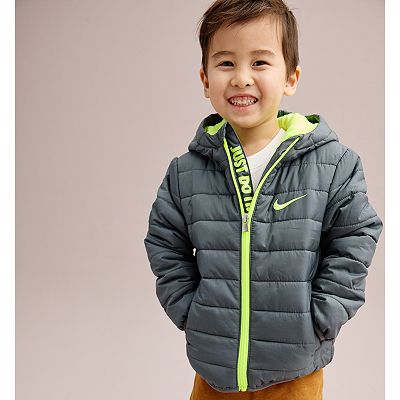 Infant Toddler Boy Nike Puffer Zip Hooded Midweight Jacket