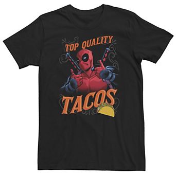 Big & Tall Marvel Deadpool Top Quality Tacos Tee