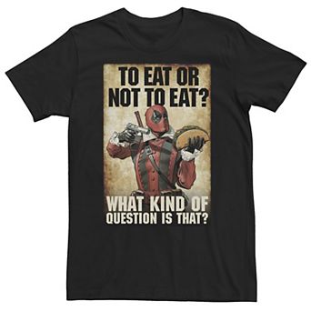 Big & Tall Marvel Deadpool "To Eat Or Not To Eat?" Tee