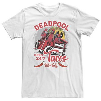 Big & Tall Marvel Deadpool Tacos Hot & Tasty Tee
