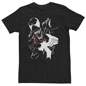 Big & Tall Marvel Venom Close Up Roar Paint Art Tee