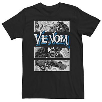 Big & Tall Marvel Venom Comic Book Illustrations Panel Tee
