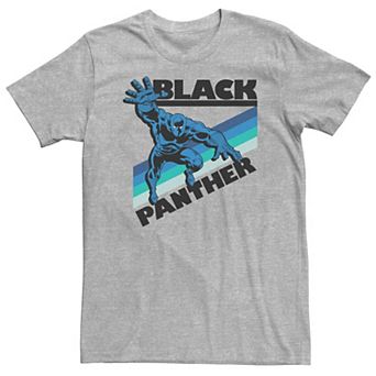 Big & Tall Marvel Avengers Black Panther Retro Line Portrait Tee