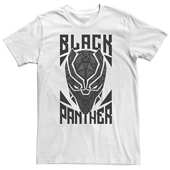 Big & Tall Marvel Avengers Black Panther Geometric Helmet Tee