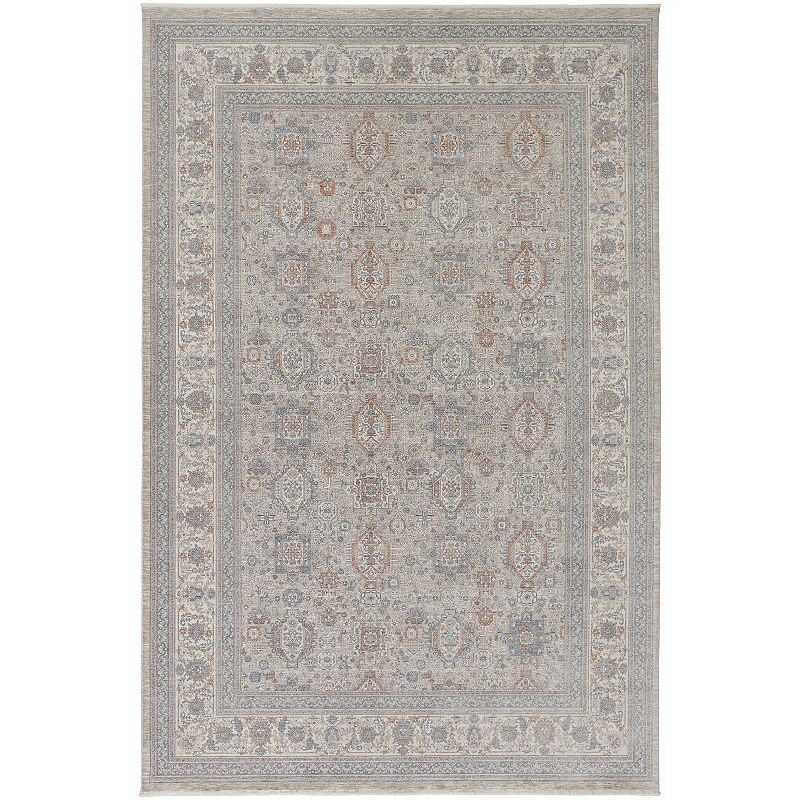 Weave & Wander Gilford Rustic Persian Farmhouse Rug, Grey, 3X8 Ft