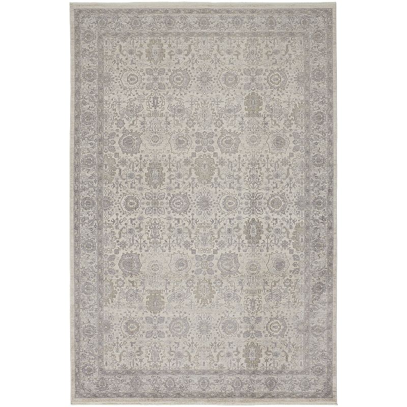 Weave & Wander Gilford Rustic Persian Farmhouse Rug, Beig/Green, 7X10 Ft