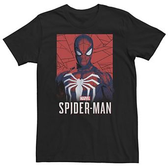 Big & Tall Marvel Spider-Man Game Logo Portrait Tee