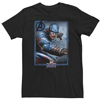 Big & Tall Marvel Future Fight Captain America Portrait Tee