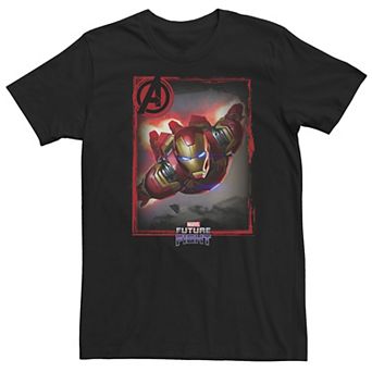 Big & Tall Marvel Future Fight Iron Man Portrait Tee