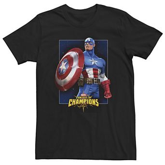 Big & Tall Marvel Contest of Champions Captain America Tee
