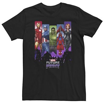 Big & Tall Marvel Future Fight Hero Pose Panels Tee