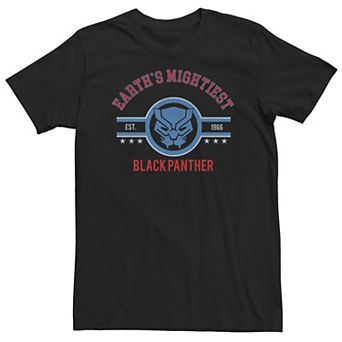 Big & Tall Marvel Avengers Earth's Mightiest Black Panther Logo Tee