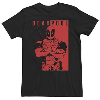 Big & Tall Marvel Deadpool Two-Toned Portrait Tee