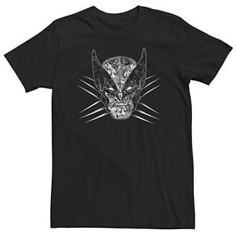 Big & Tall Marvel X-Men Wolverine Classic Comic Patterned Face Tee