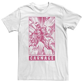 Big & Tall Marvel Venom Carnage Symbiote Comic Tee