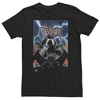 Big & Tall Marvel Venom Lightning Comic Cover Tee