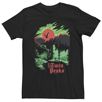 Big & Tall Twin Peaks Transparent Dark Poster Tee