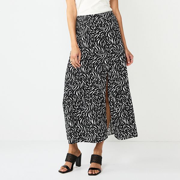 Women's Nine West Crosshatch Tiered Maxi Skirt