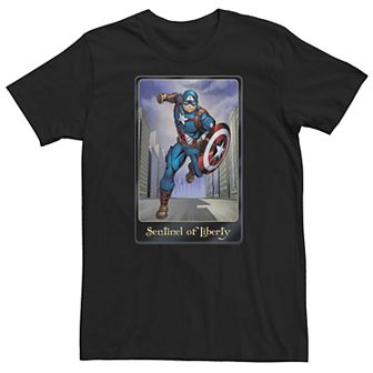 Big & Tall Marvel Sentinel Of Liberty Captain America Tee