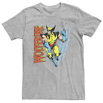 Big & Tall Marvel X-Men Wolverine Vintage Claw Slice Tee