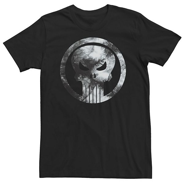 Big & Tall Marvel The Punisher Tie Dye Logo Tee