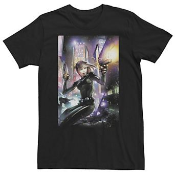 Big & Tall Marvel Comixology Black Widow Back From The Dead Comic Cover Tee