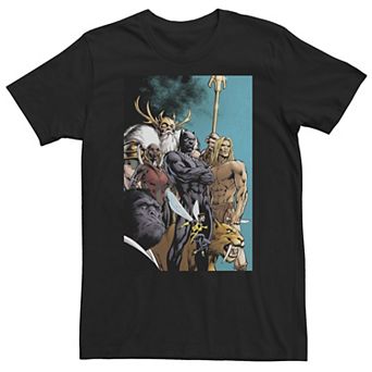 Big & Tall Marvel Comixology Black Panther Comic Cover Tee