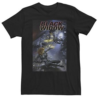Big & Tall Marvel Comixology Black Widow Madame Of Masque Comic Cover Tee