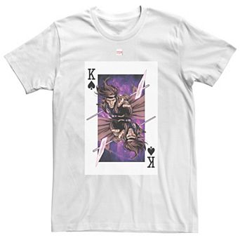 Big & Tall Marvel X-Men Gambit King Of Spades Tee